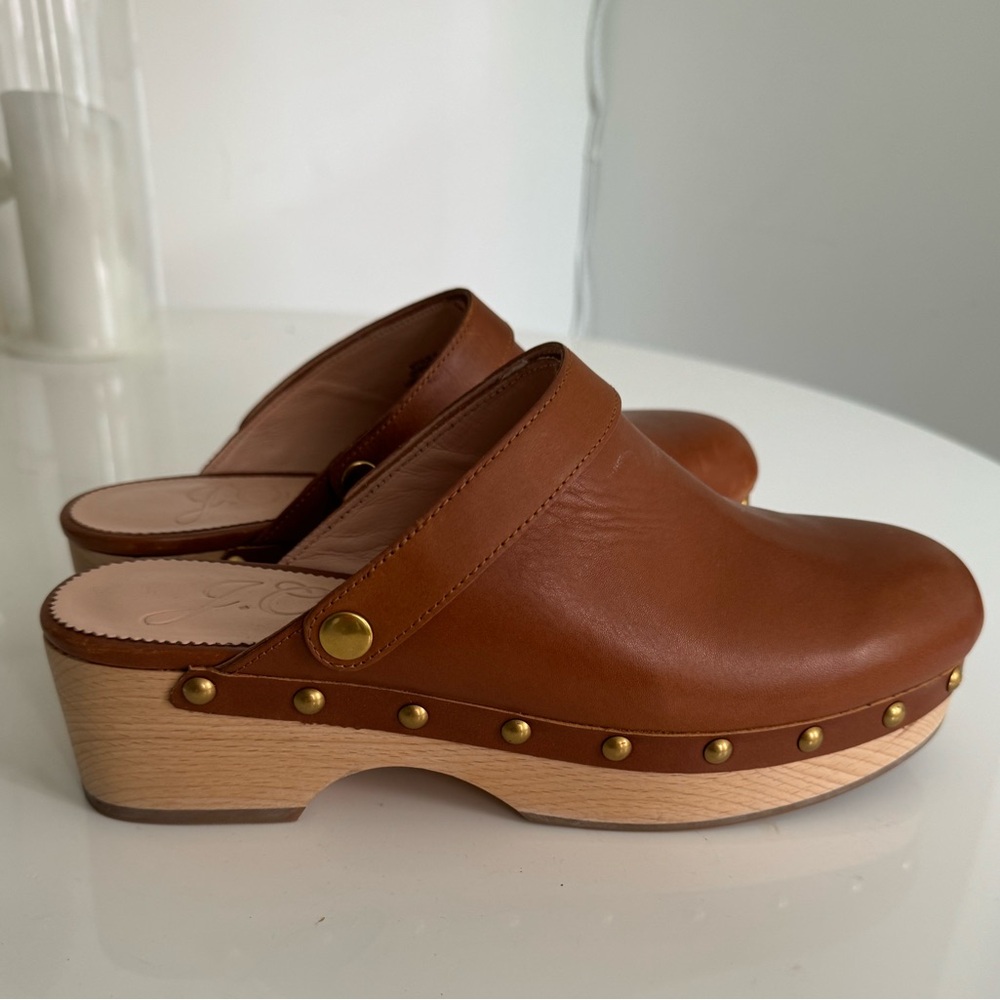 Jcrew convertible leather clogs